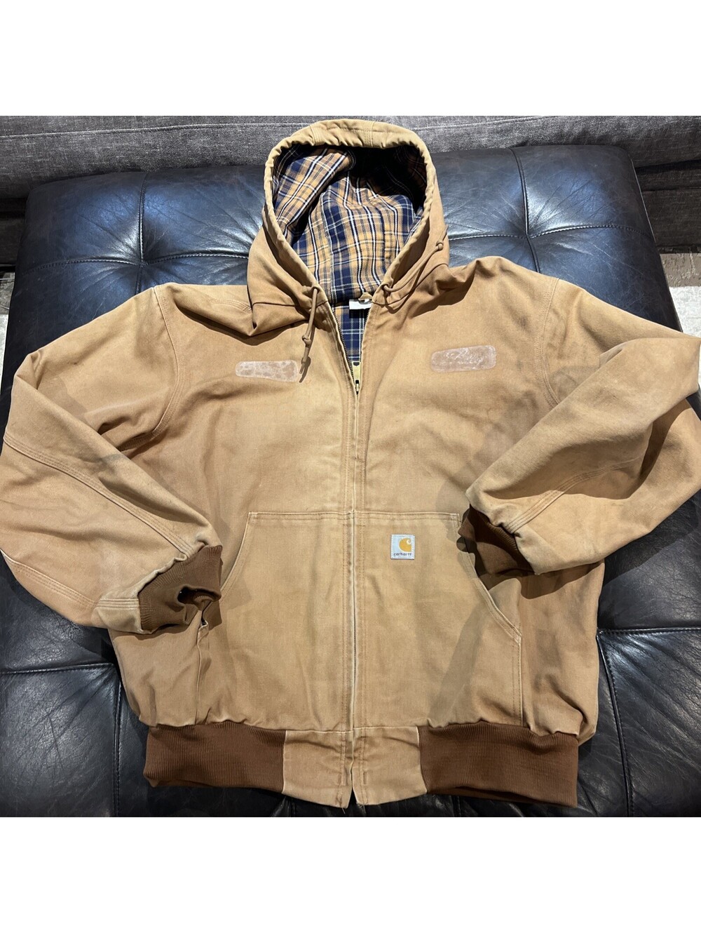 Carhartt J138 BRN Active Jacket XXL Vintage 2007 Made In USA Flannel Lined